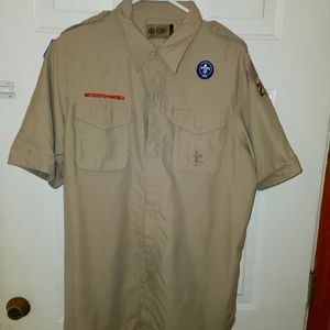 BSA Boy Scout Adult Uniform Shirt - Used Men's Medium